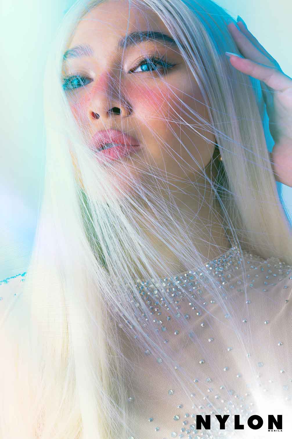 Nadine Lustre blonde hair style magazine cover
