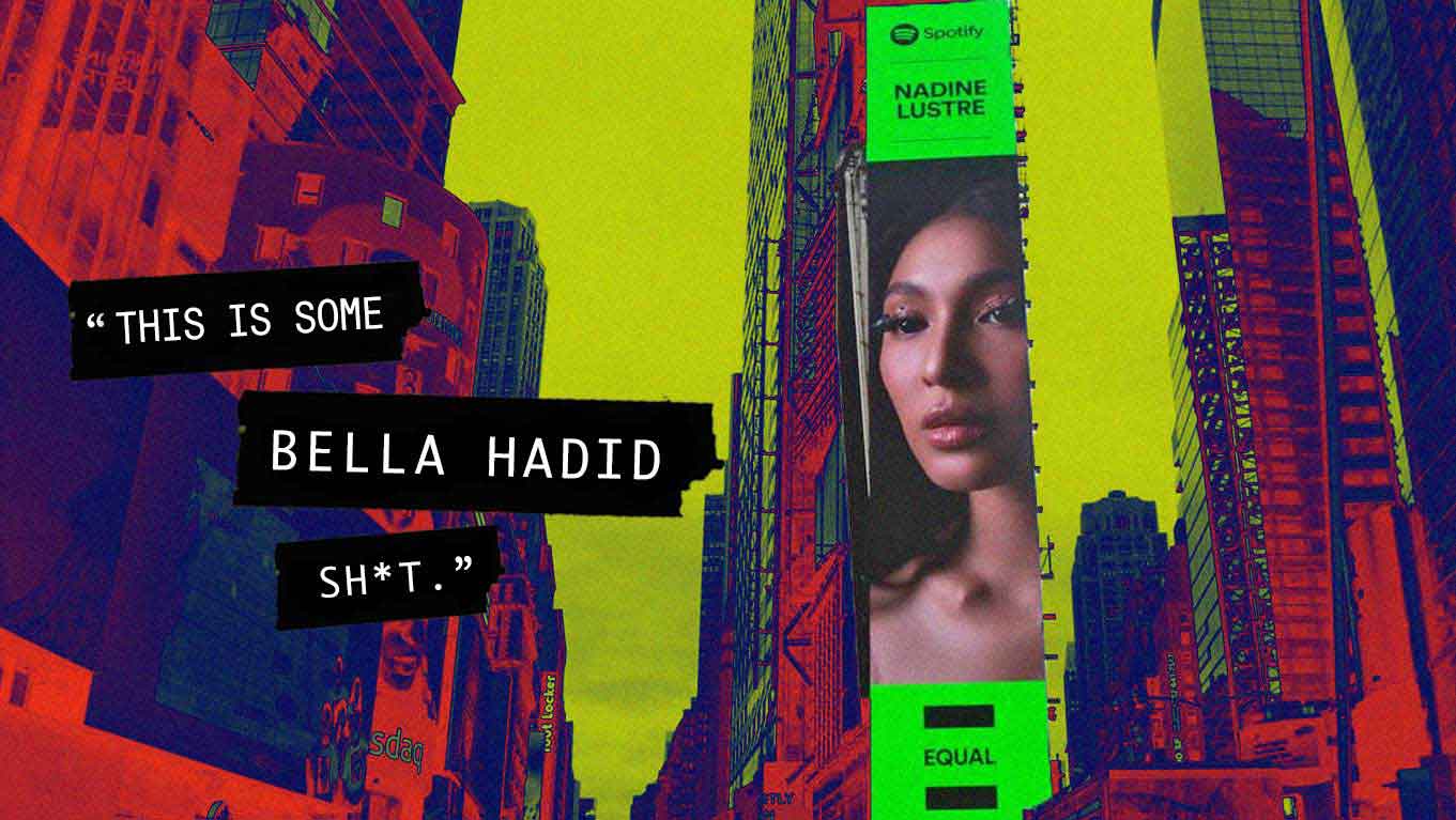 Nadine Lustre Billboard Spotify Times Square NYC EQUAL