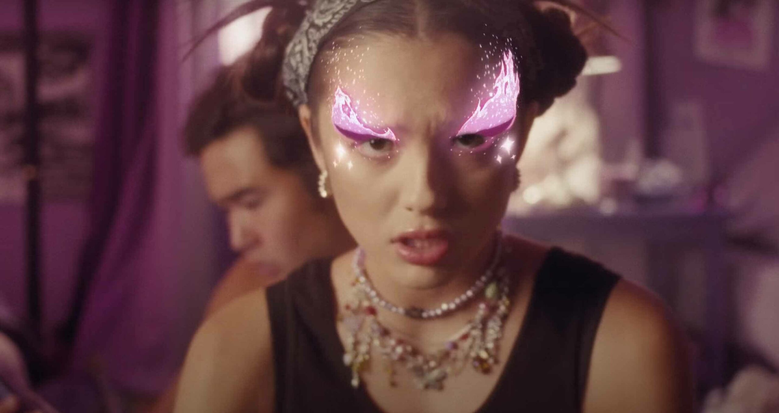 olivia rodrigo face filter makeup beauty hair brutal music video