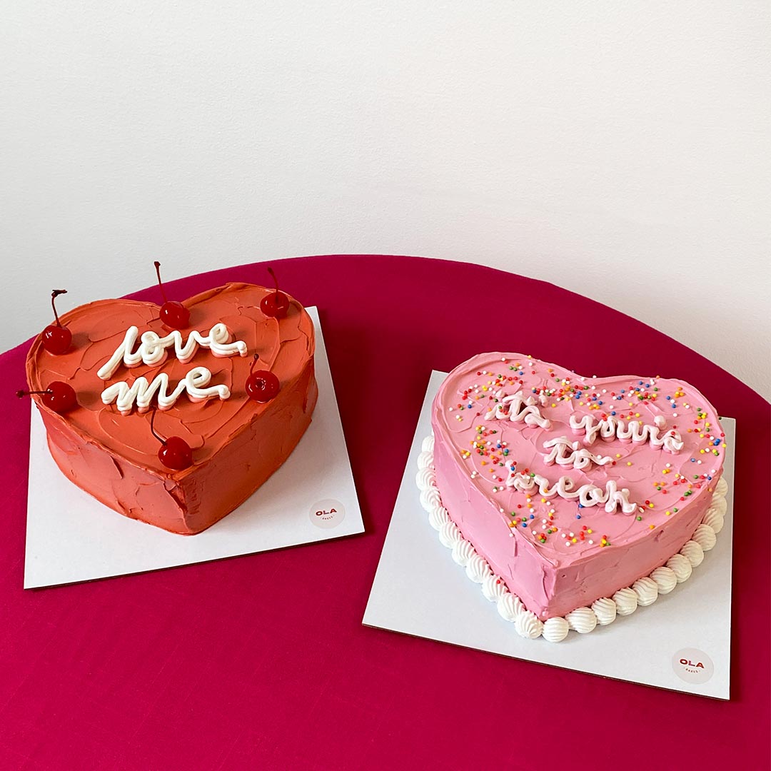 valentine's day cake ola bakes
