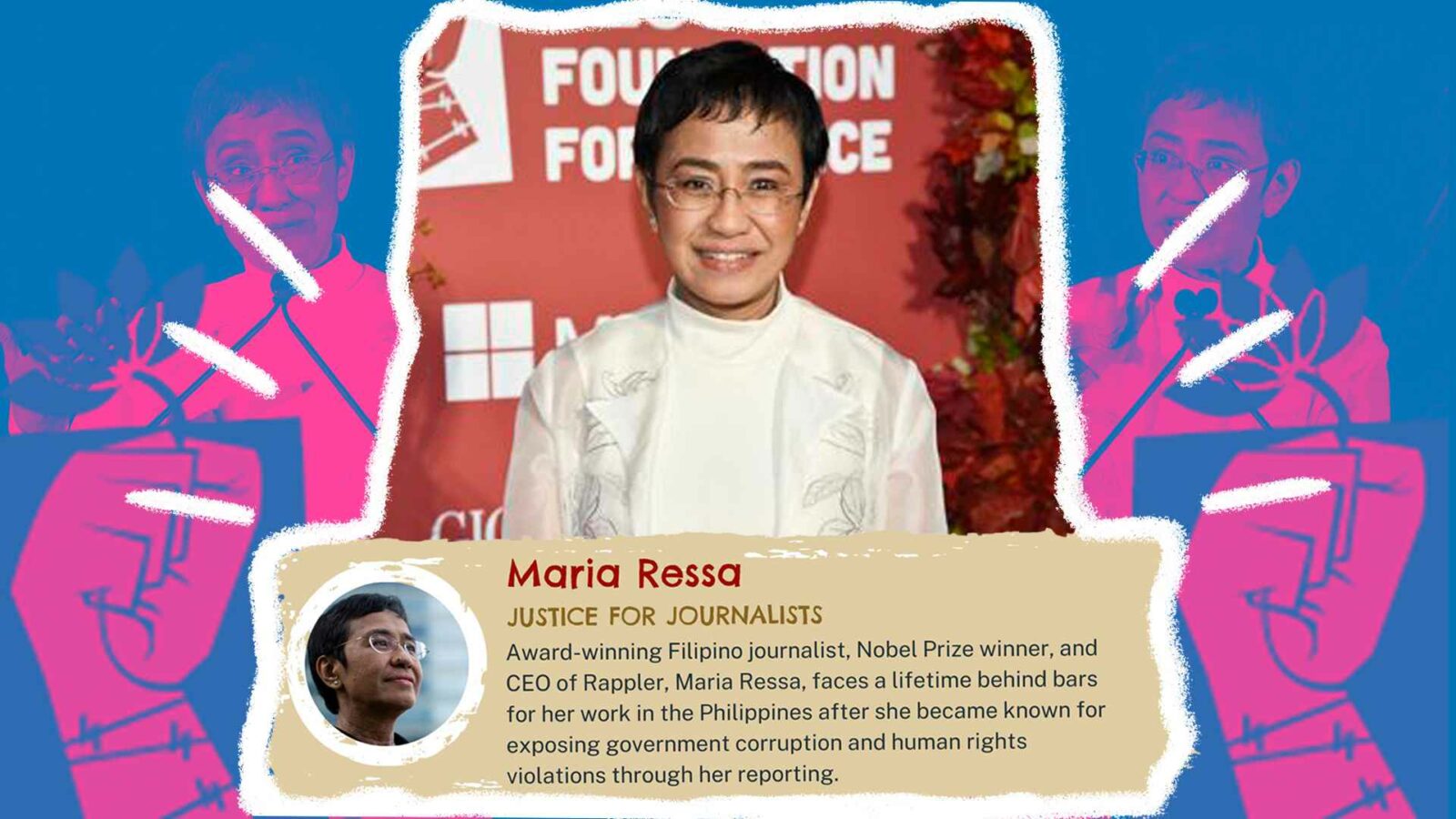 Maria Ressa champions Philippine journalism with her Albie Award