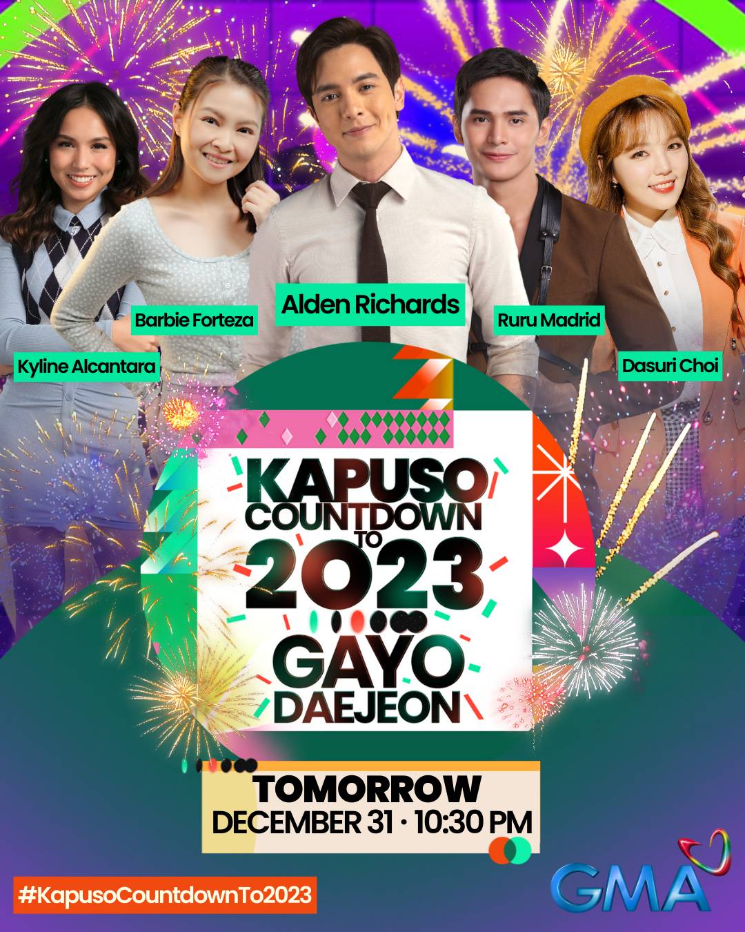 Kapuso Countdown to 2023 Gayo Daejeon poster
