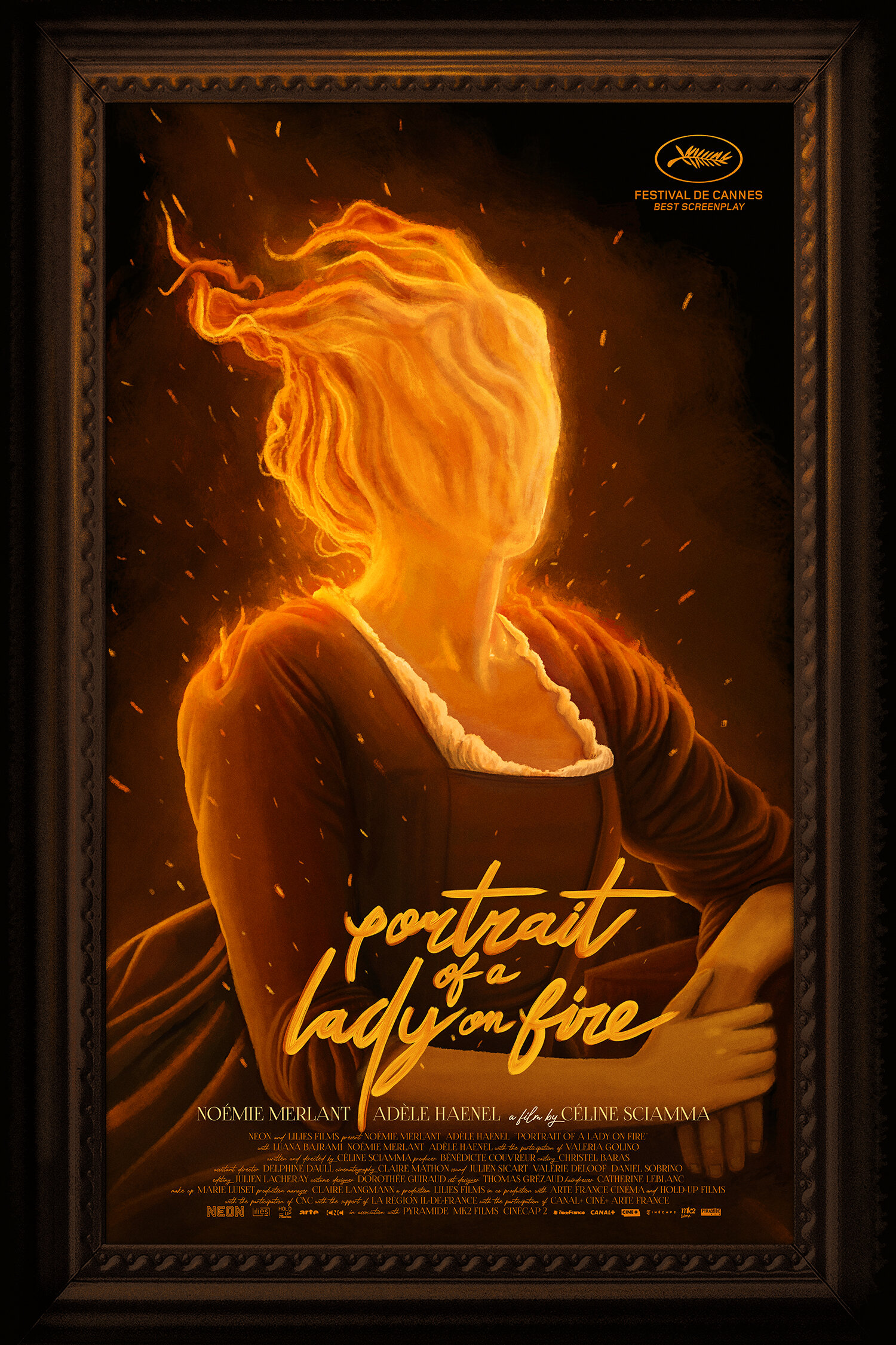 Portrait of a lady on fire movie poster