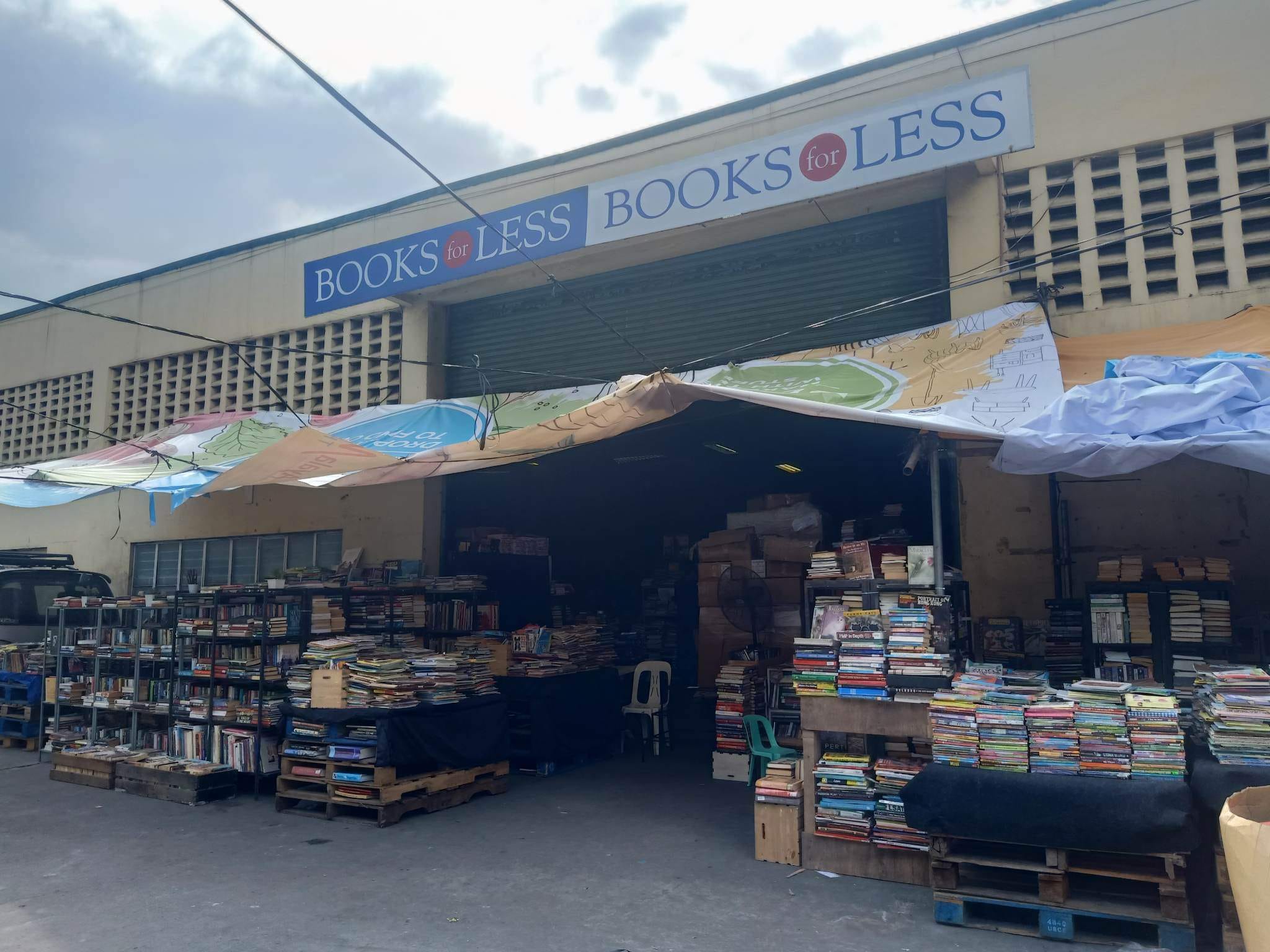 Inside the warehouse of books for less