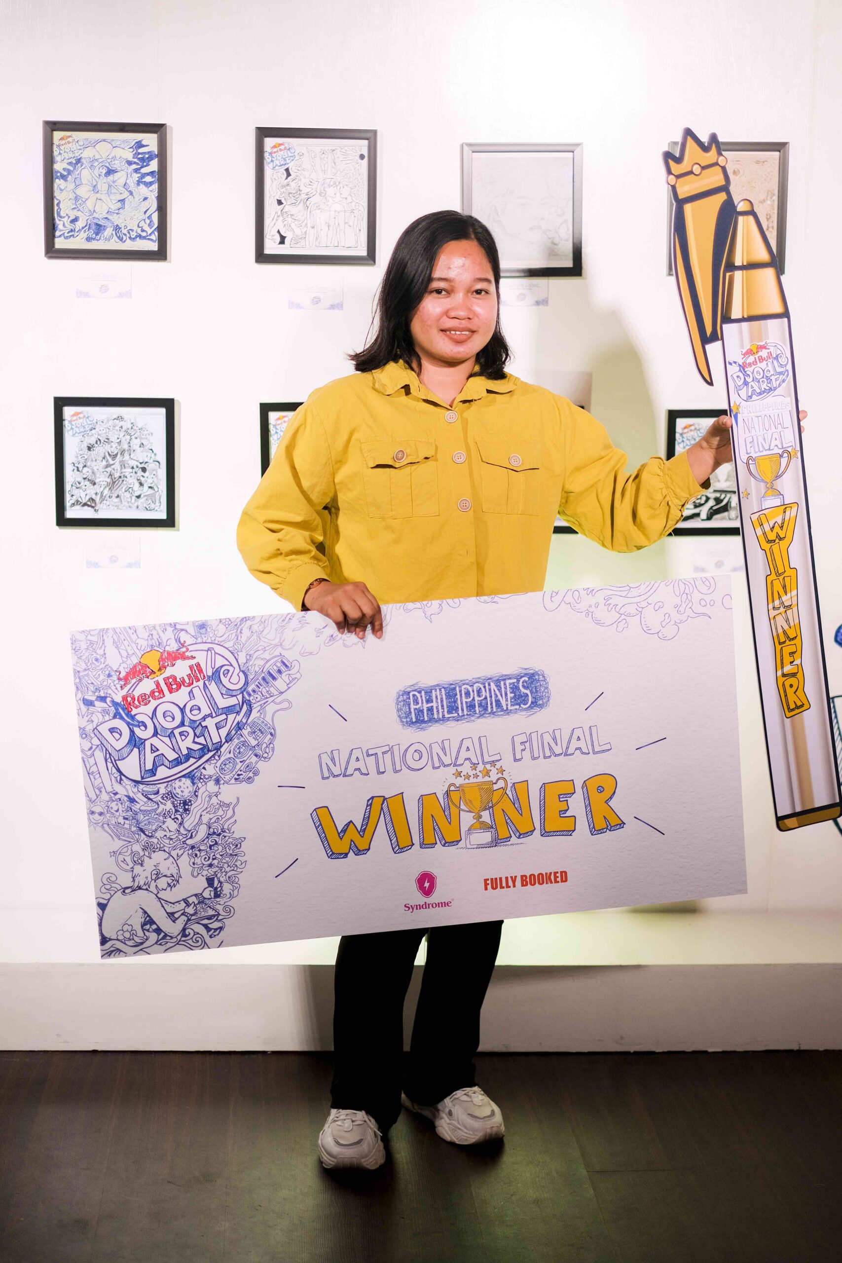Sheena Jacobo winner at Red Bull Doodle Art