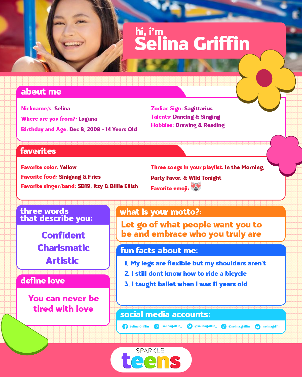 SPARKLE TEENS GMA SELINA GRIFFIN