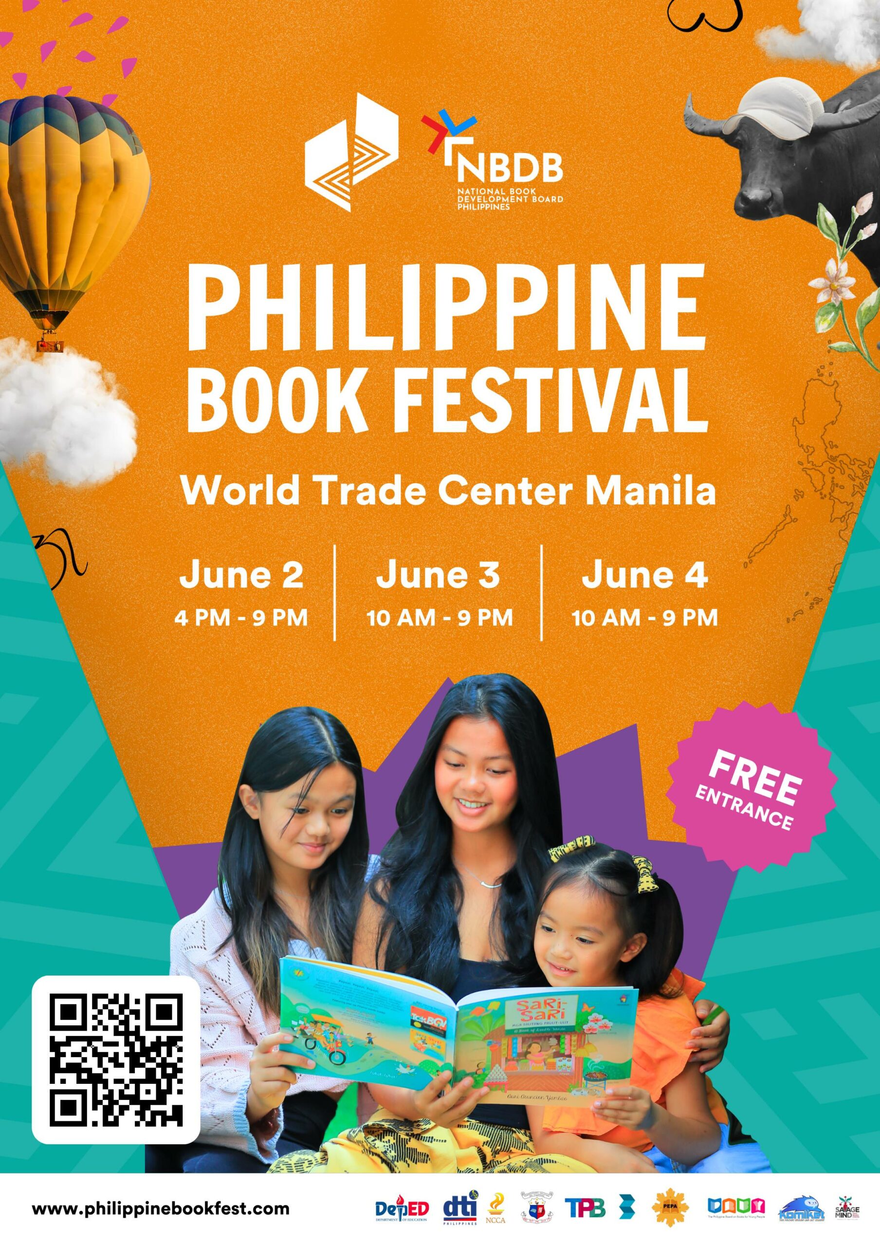 Philippine Book Festival Free entrance June 2 to June 4