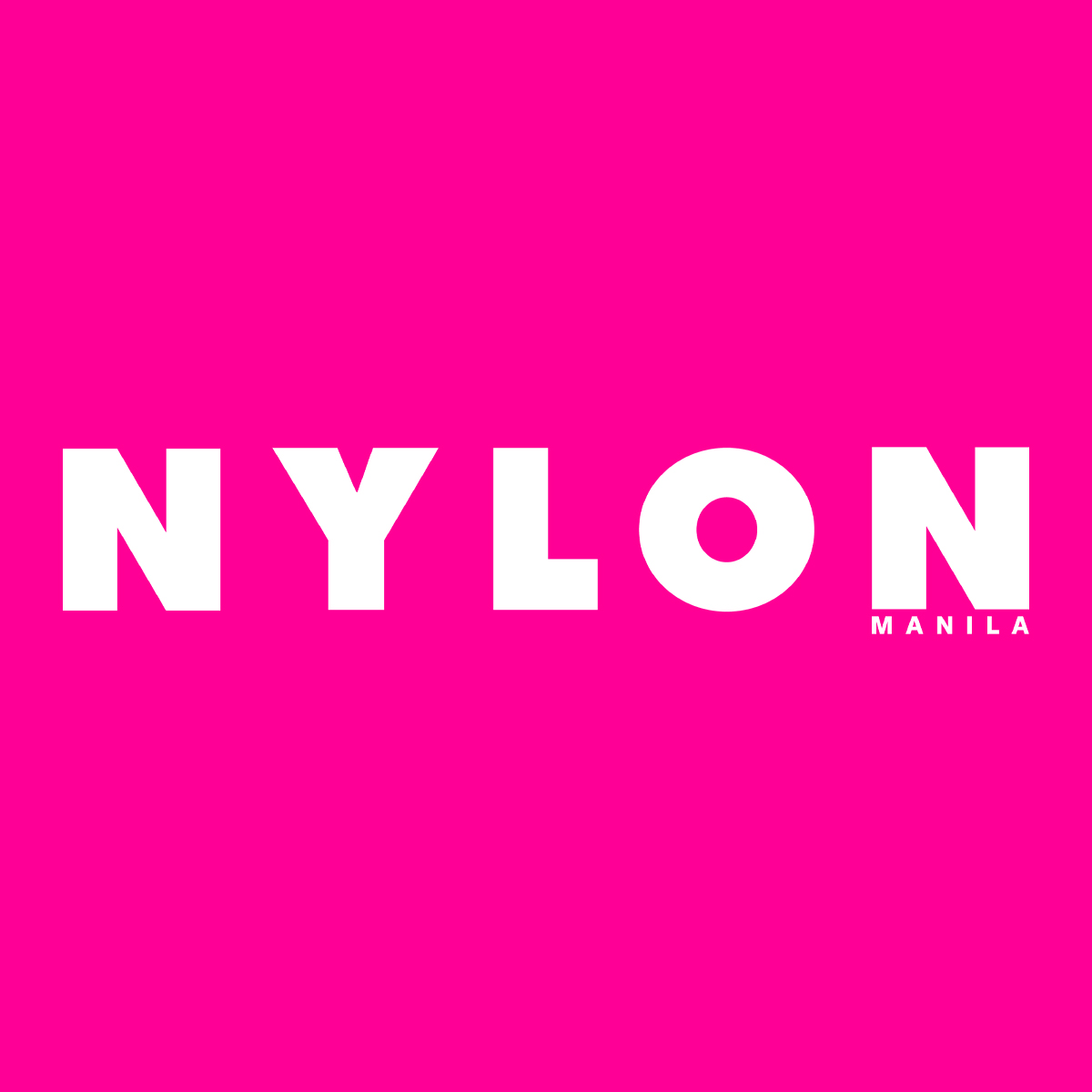 nylon manila logo pink