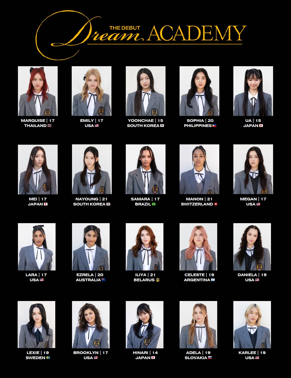 The Debut: Dream Academy Contestants