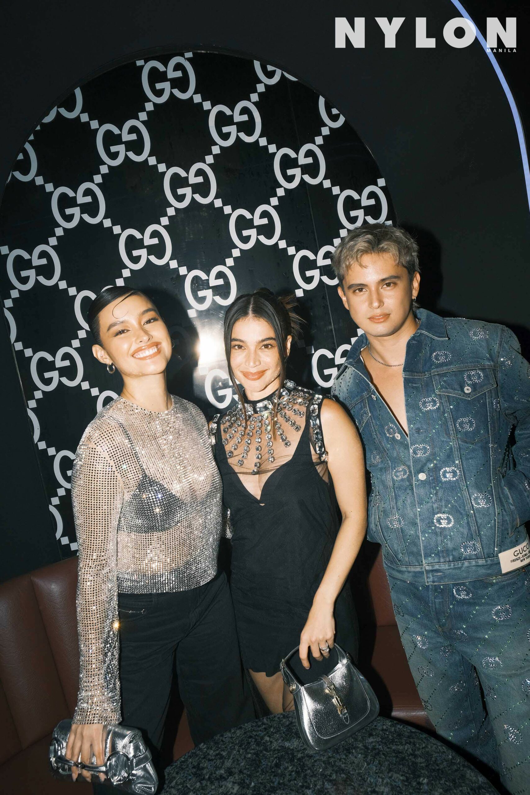 Liza, Anne, James at Gucci afterparty