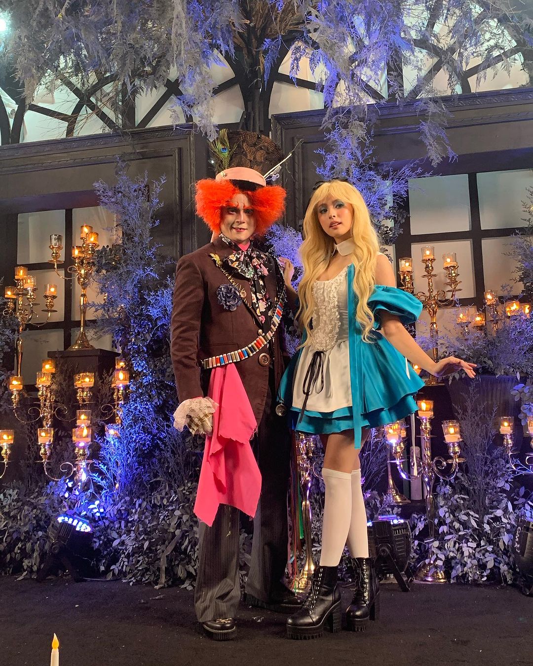 MIGUEL TANFELIX AND YSABEL ORTEGA AS MAD HATTER AND ALICE