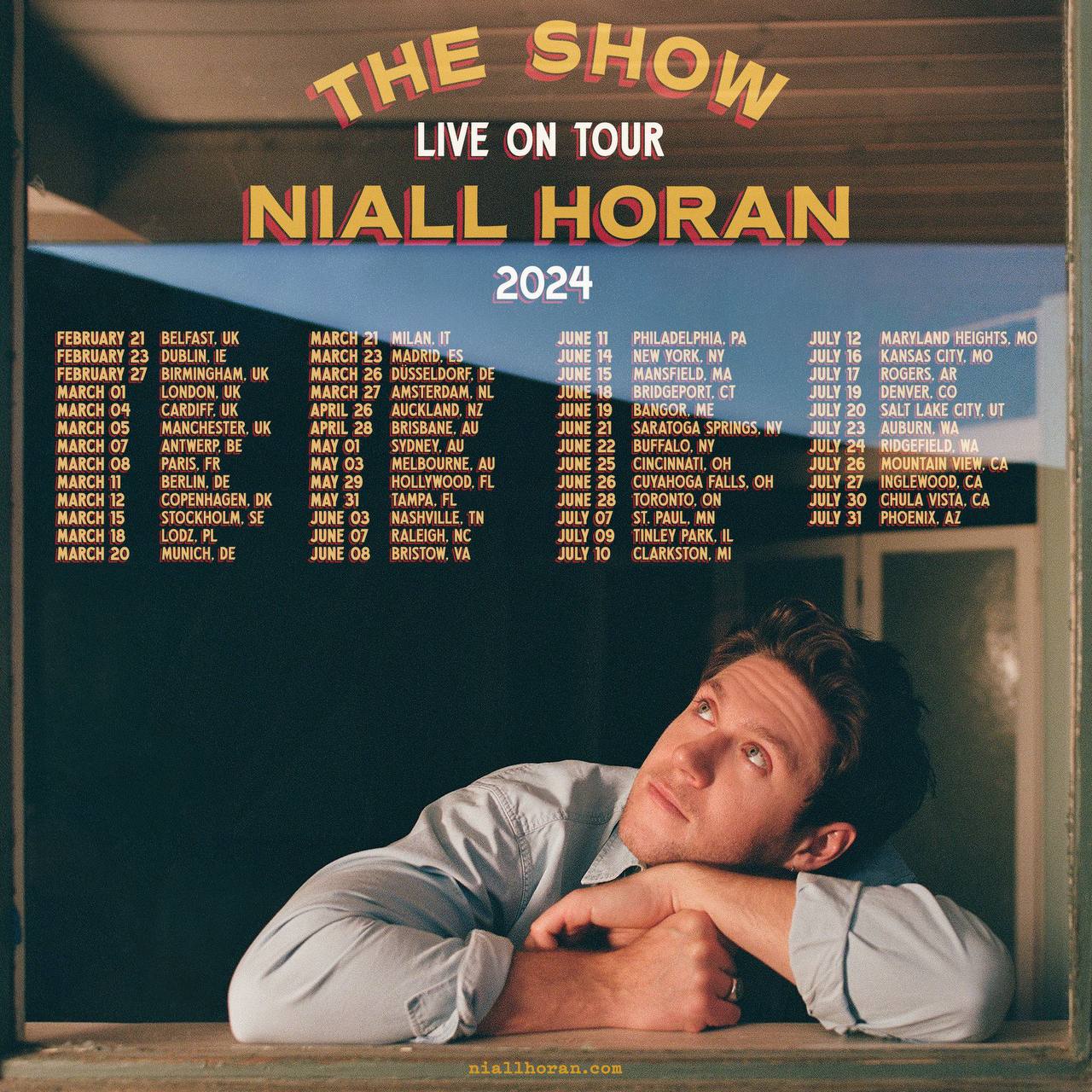 Niall horan world tour