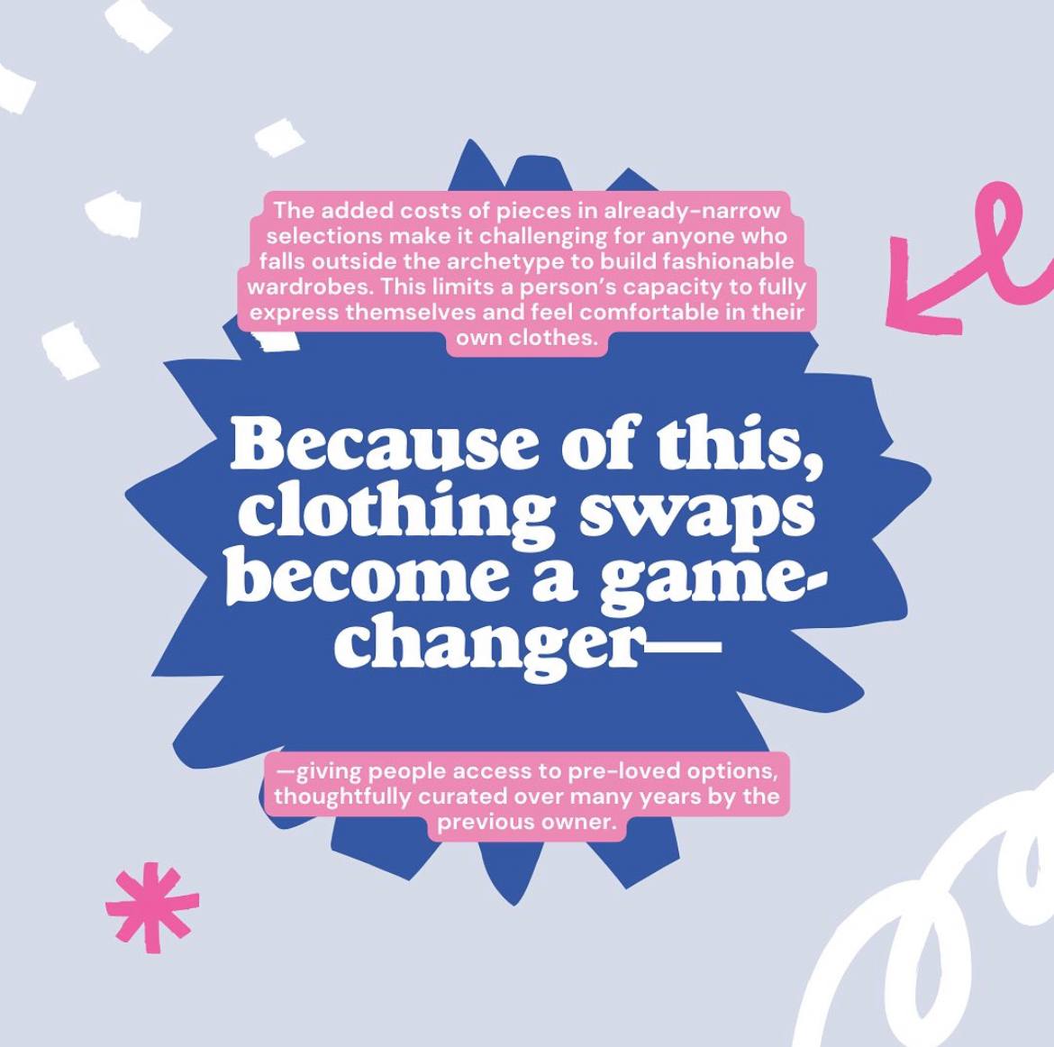 clothes swap and inclusive fashion, sustainable fashion