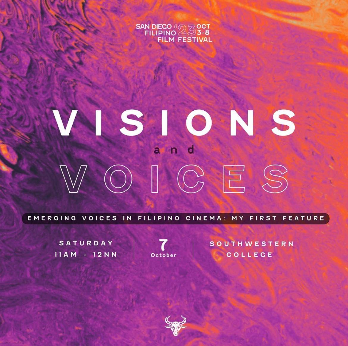San Diego Filipino Film Festival 2023 Visions and Voices panel poster