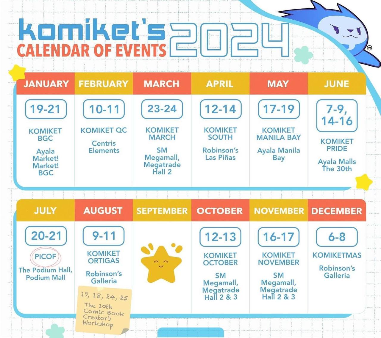 komiket 2024 calendar