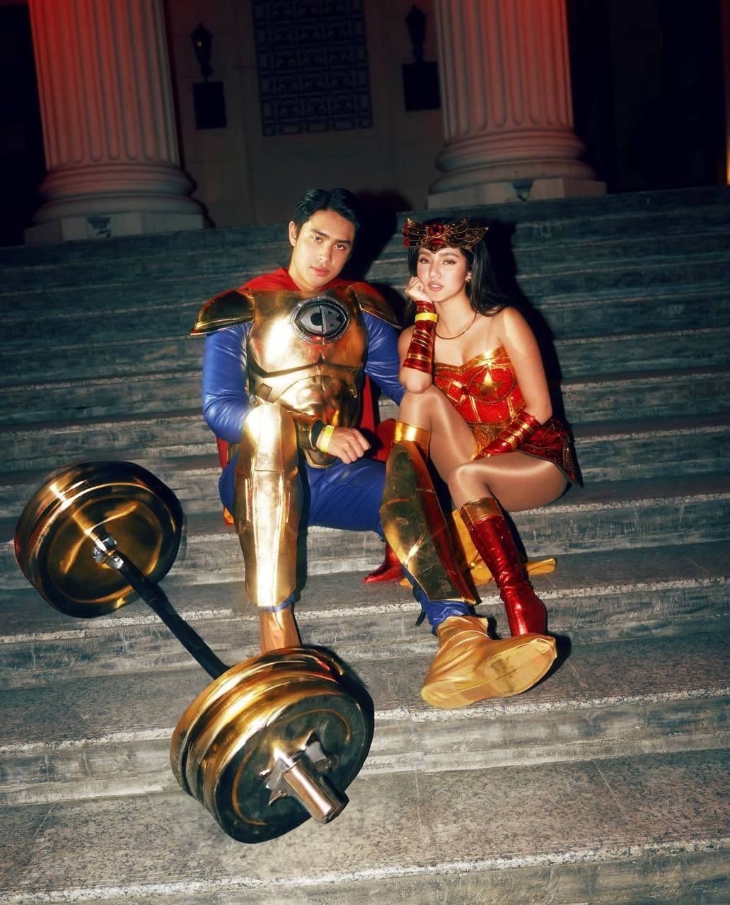 donbelle costume captain barbell and darna