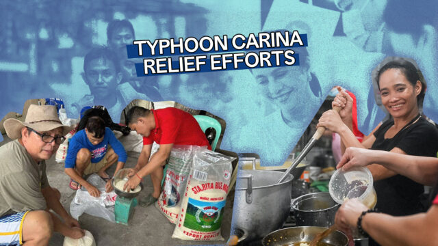 typhoon carina volunteer efforts donation drives