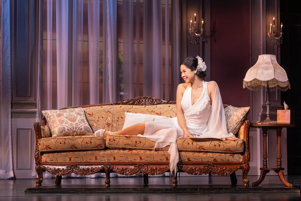 Eva Noblezada as Daisy Buchanan on The Great Gatsby on Broadway mental health musical theater musical actress singer