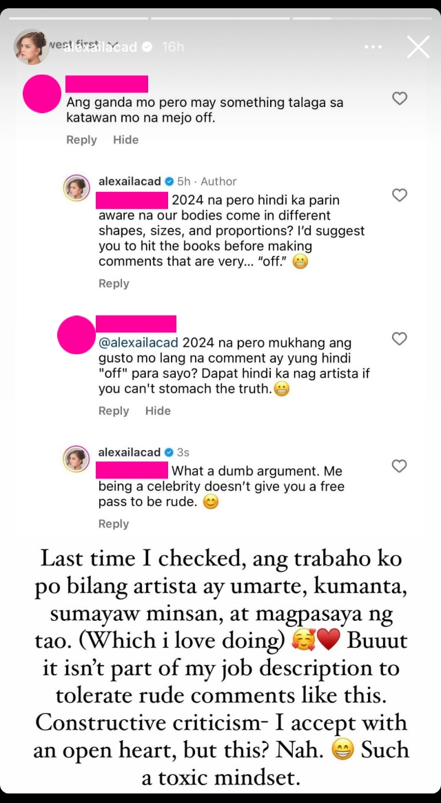 ALEXA ILACAD CLAPBACK